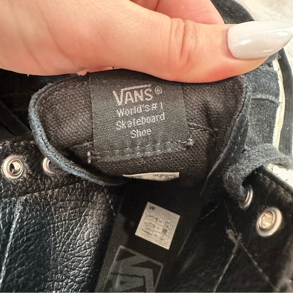 Vans black fringe suede hi top sneakers - Picture 8 of 9